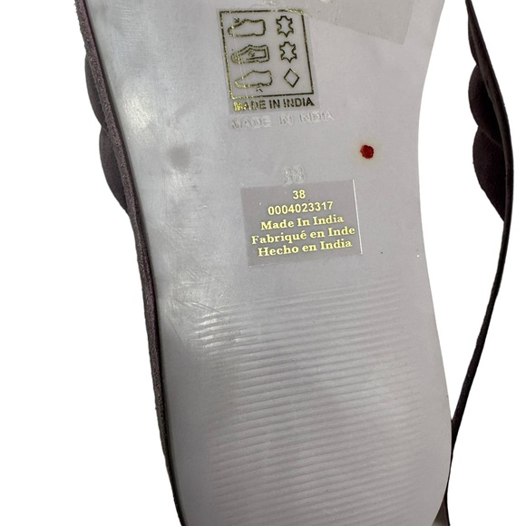 NWOT Free People Almost Paradise Purple Suede Platform Sandals 38 - Picture 13 of 14